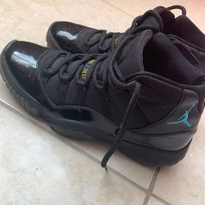 MENS AIR JORDAN 11 “GAMMA BLUE” BLACK SIZE 11.5